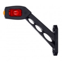 Durite 0-172-75 Right Hand Red/White/Amber LED Long Oblique Outline Marker Lamp - 12/24V PN: 0-172-75